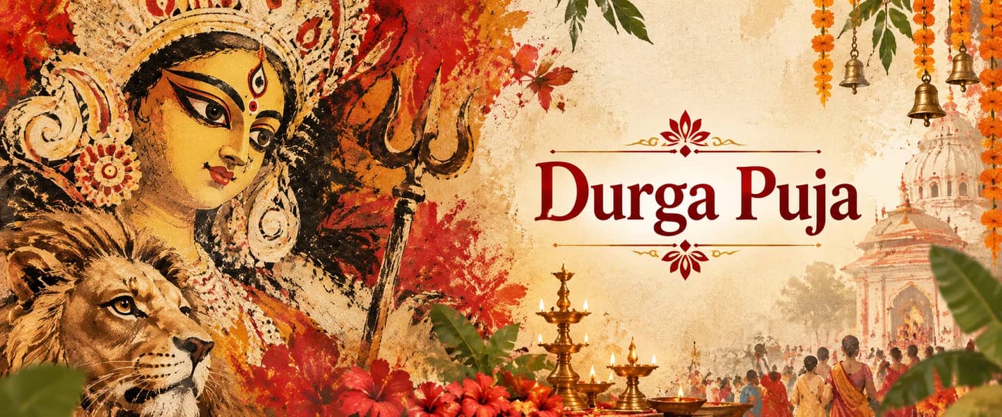 Durga Ashtami Puja puja banner