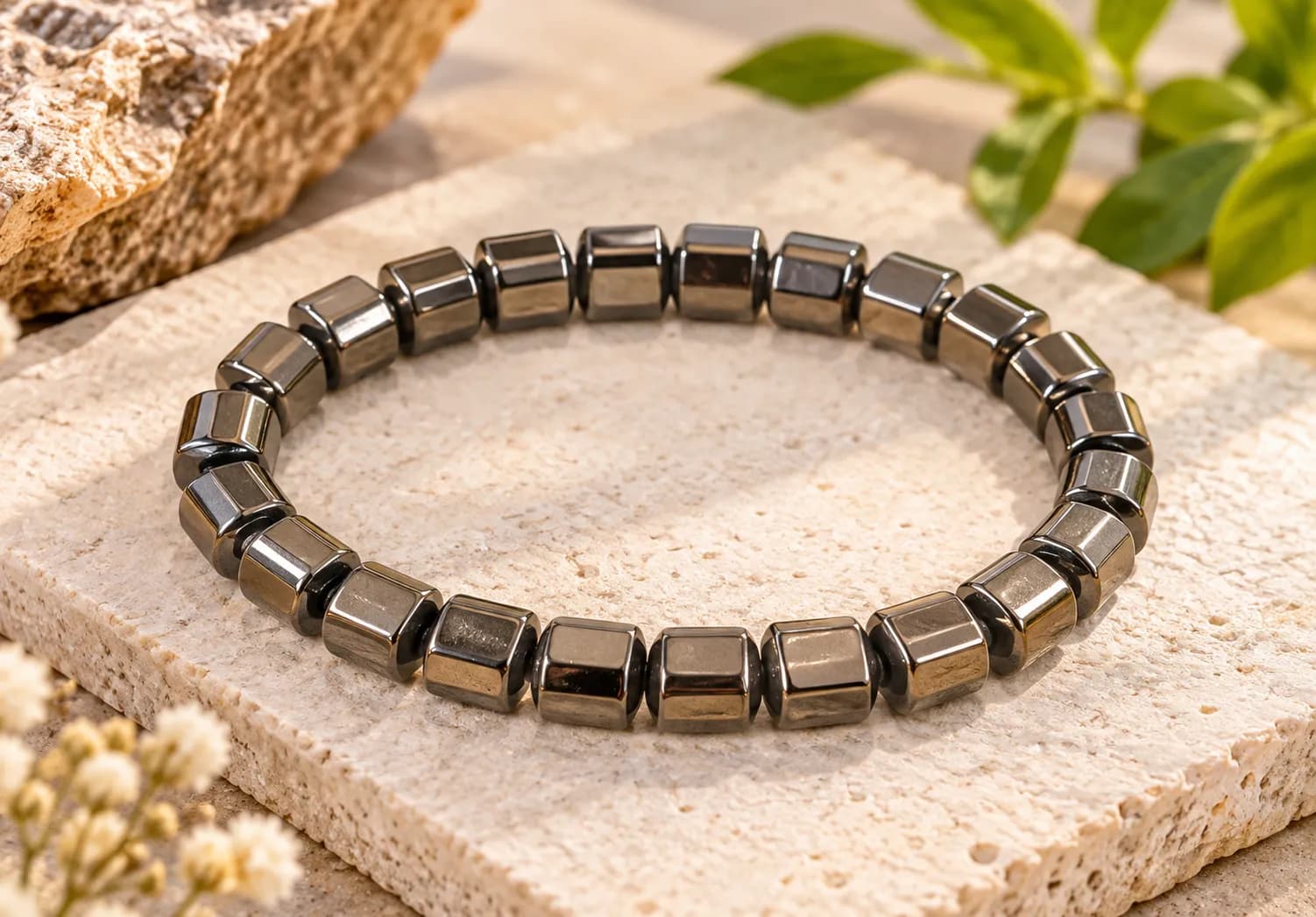 Pyrite Cube Bracelet