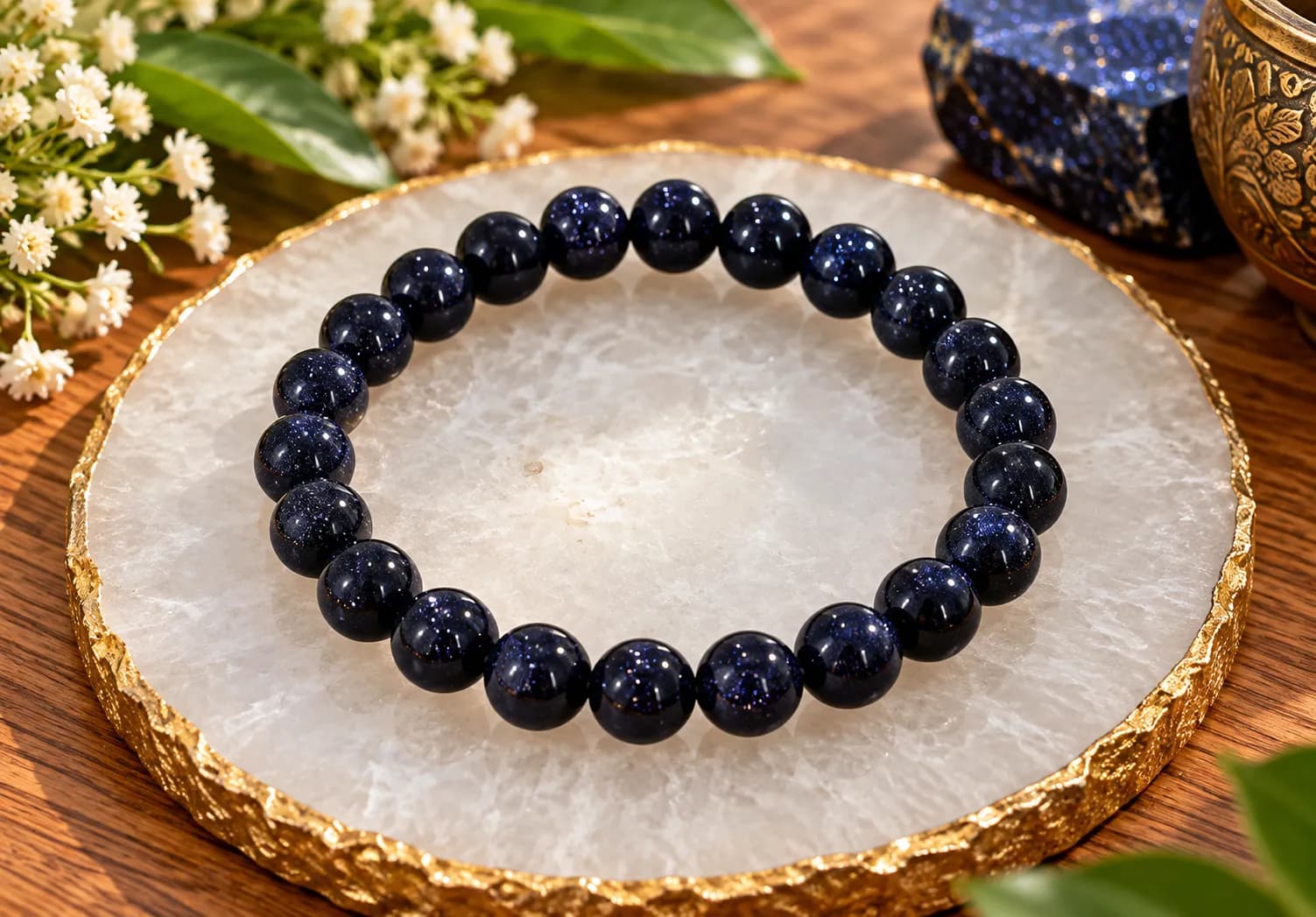 Blue Gold Stone