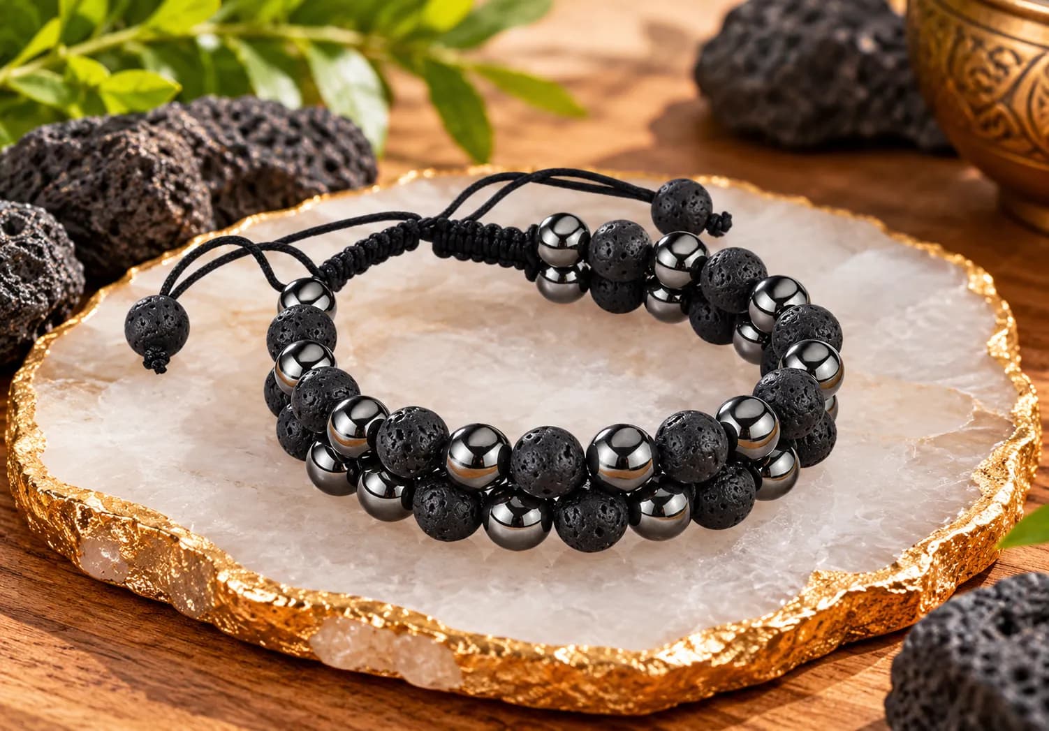 Lava Hematite Double